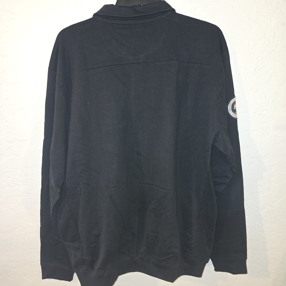 NEW Mens North 56º4 Black Full Zip LS Jersey Knit Sweatshirt Sz 3XLT - Picture 8 of 9